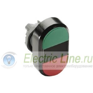 Кнопка пуск-стоп двойная MPD1-11B (зеленая/красная) непрозрачная 