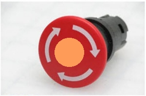 Аварийная кнопка MPMT4-11R ГРИБОК красная , с подсветкой, с усиленной фиксацией 60мм отпускание поворотом
