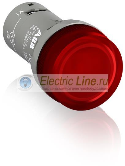 Лампа CL2-623R красная со встроенным светодиодом 230В AC с защитой от наводок с напряжением до 60В