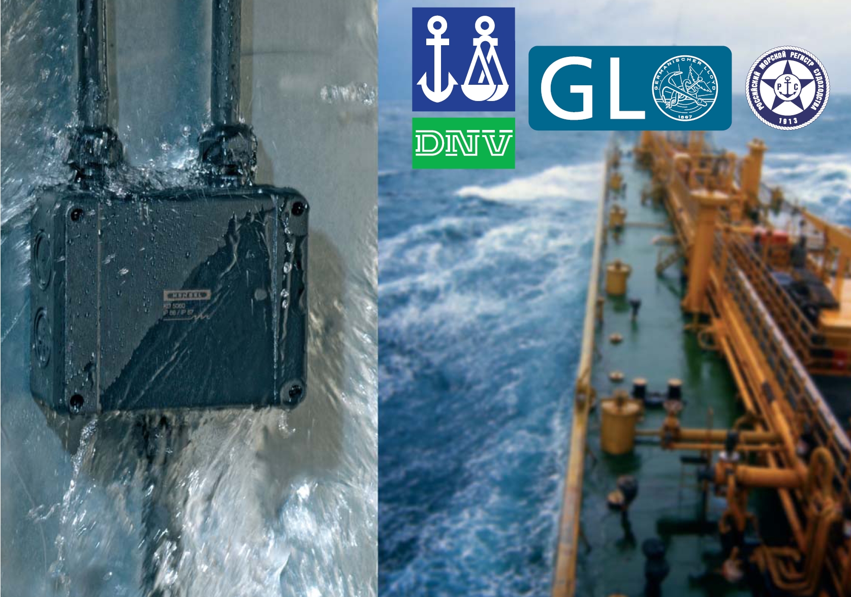 Коробки распаячные KD для применения в морских портах IP66/67