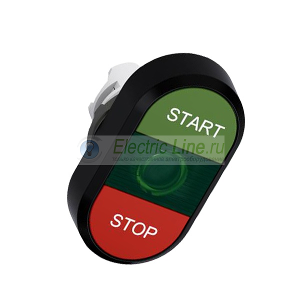 Кнопка двойная MPD4-11G (зеленая/красная) зеленая линза с тексто м (START/STOP)