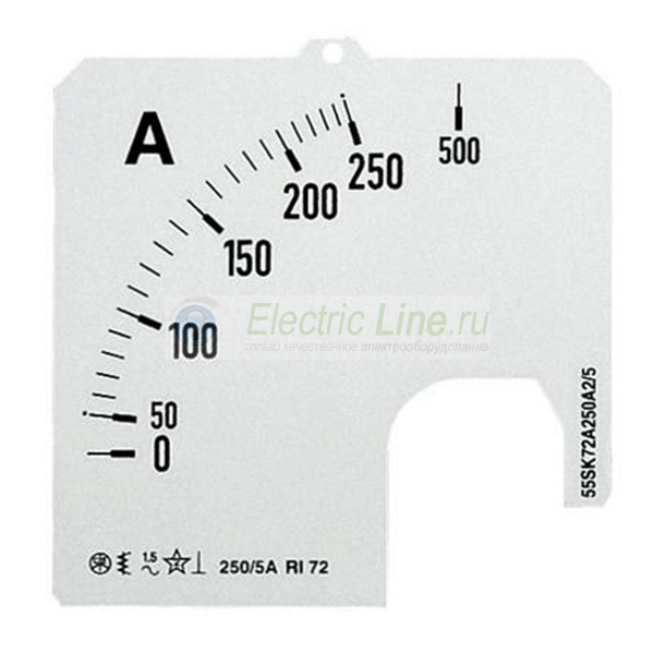 Шкала для амперметра SCL-A5-500/72